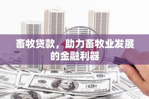 牧野畜牧贷款，助力畜牧业发展的金融利器