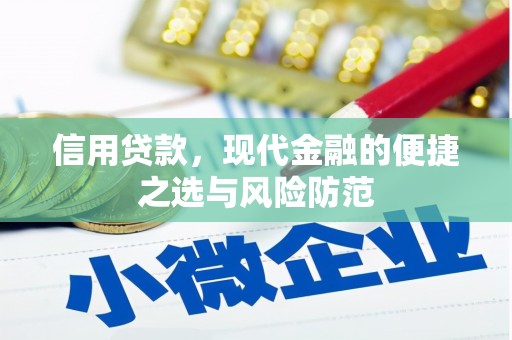牧野信用贷款，现代金融的便捷之选与风险防范
