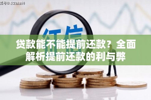牧野贷款能不能提前还款？全面解析提前还款的利与弊