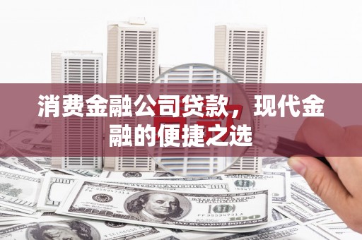 牧野消费金融公司贷款，现代金融的便捷之选