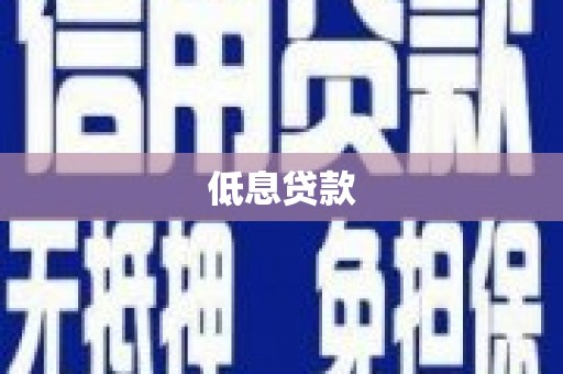 牧野低息贷款