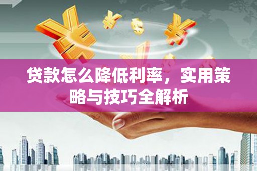 牧野贷款怎么降低利率，实用策略与技巧全解析