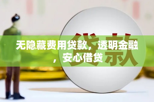 牧野无隐藏费用贷款，透明金融，安心借贷
