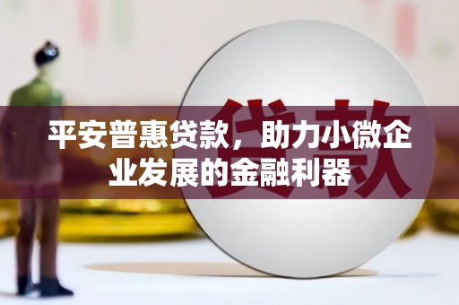 牧野平安普惠贷款，助力小微企业发展的金融利器