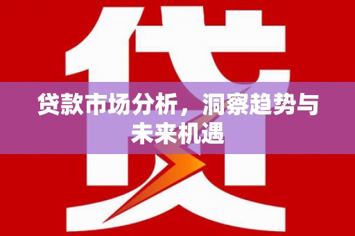 牧野贷款市场分析，洞察趋势与未来机遇