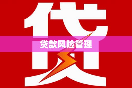 牧野贷款风险管理