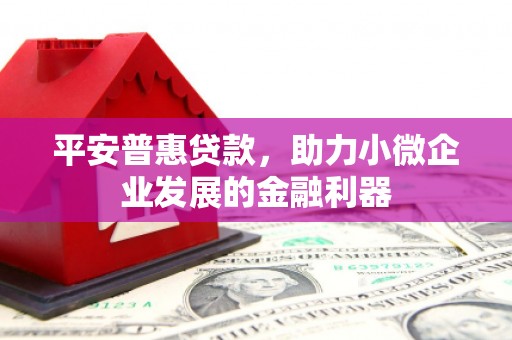 牧野平安普惠贷款，助力小微企业发展的金融利器