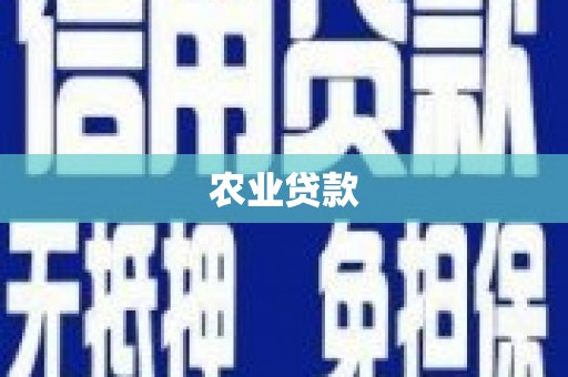 牧野农业贷款