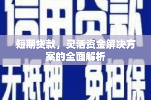 牧野短期贷款，灵活资金解决方案的全面解析