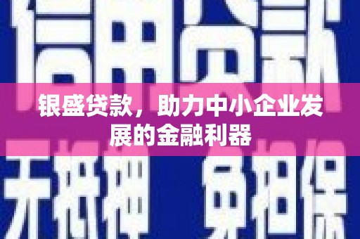 牧野银盛贷款，助力中小企业发展的金融利器