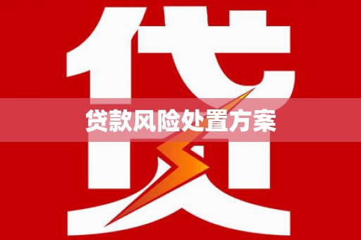 牧野贷款风险处置方案