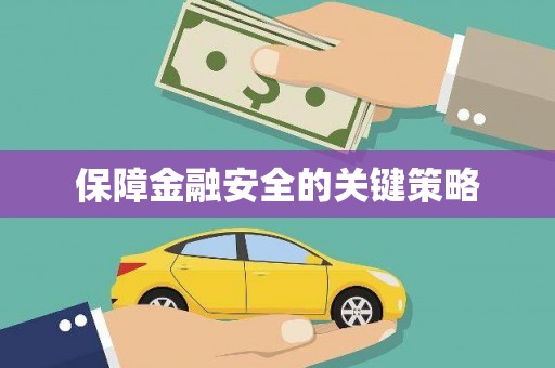 牧野保障金融安全的关键策略