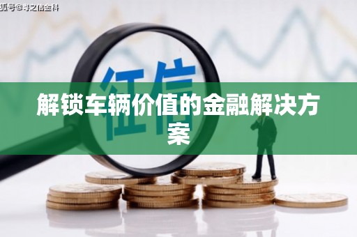 牧野解锁车辆价值的金融解决方案