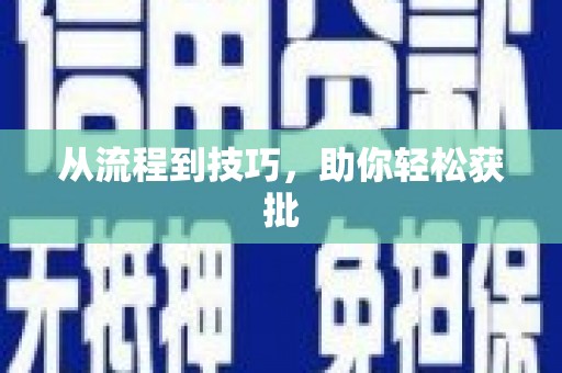 牧野从流程到技巧，助你轻松获批